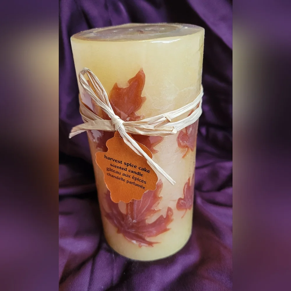 Pier 1 Imports fall harvest spice leaf candle